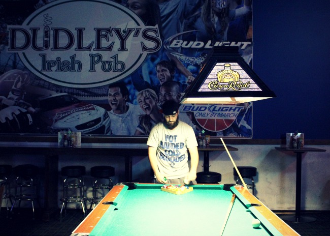 Dudley's is a great place to play pool with your buddies.